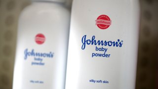 Containers of Johnson's baby powder