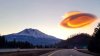 Extraño fenómeno: captan nube lenticular cerca de Mount Shasta