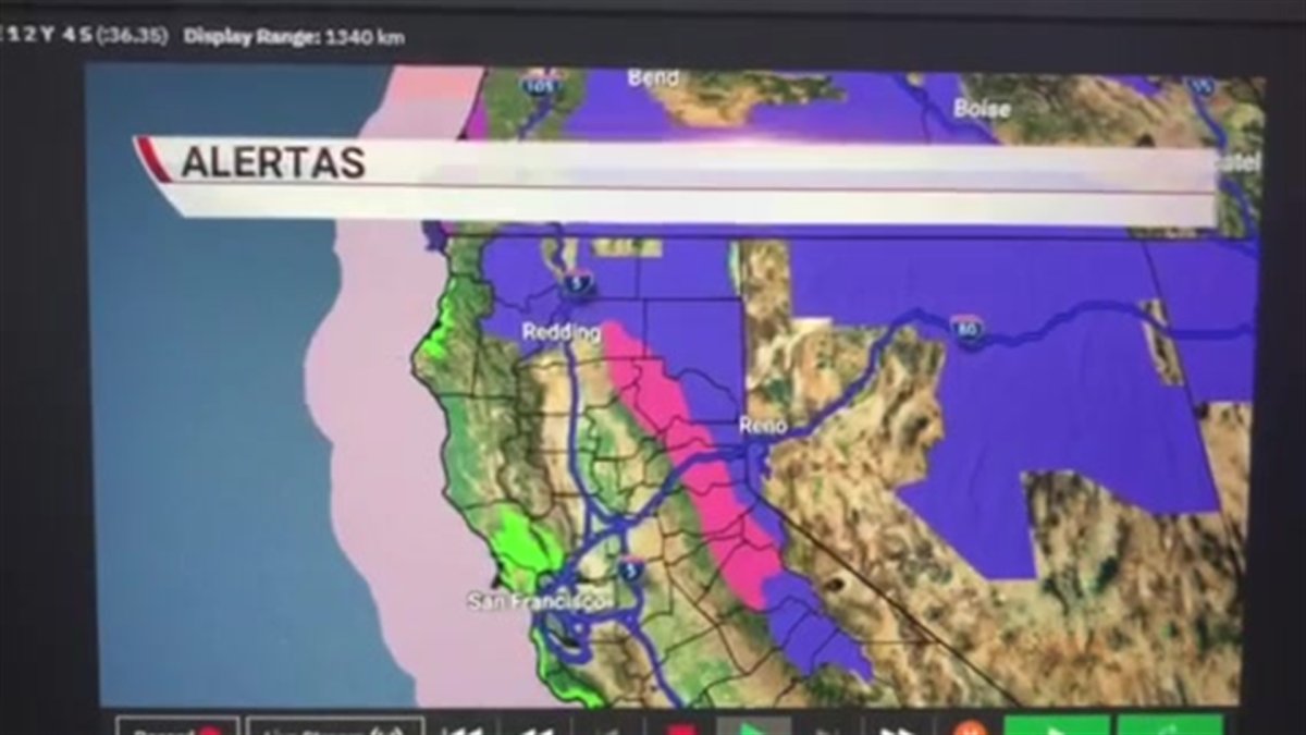 Pronóstico lluvias norte y centro de California Telemundo Sacramento