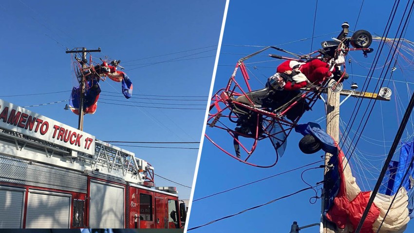 Rescatan a 'Santa Claus' tras quedar atrapado en unas líneas eléctricas –  Telemundo Sacramento