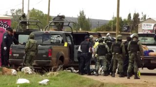 Un grupo de militares en Zacatecas, donde mataron al menos a 18 personas