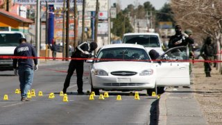 Escena de crimen en Ciudad Juárez