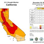 The US Drought Monitor map for the last week of 2021.