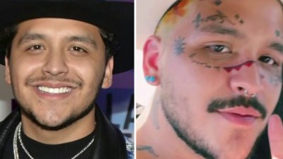 Otro tatuaje en la cara y cabello rubio: Christian Nodal sorprende con un nuevo look