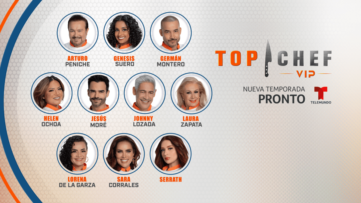 Top Chef VIP por Telemundo conoce a los 10 primeros famosos que