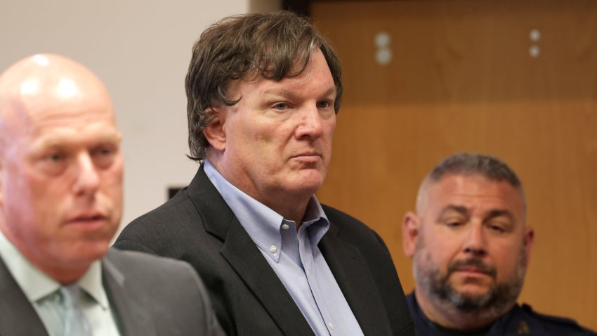 Accused Gilgo Beach killer Rex A. Heuermann appears before Judge Timothy P. Mazzei in Suffolk County Court on Tuesday, August 1, 2023.