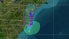 El centro de la tormenta tropical Ophelia está justo frente a las costas de Carolina del Norte