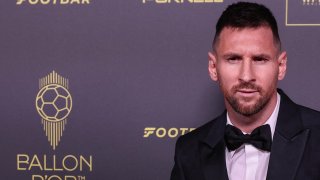 El astro argentino Lionel Messi, en la gala del Balón de Oro, este lunes 30 de octubre en París, Francia.