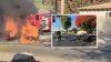 Captado en video: un automóvil eléctrico se incendia en Modesto