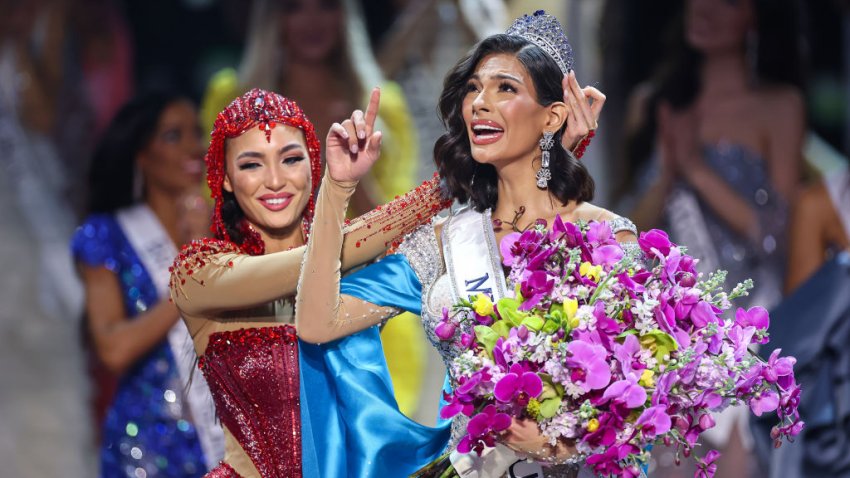 SAN SALVADOR, EL SALVADOR – NOVEMBER 18: Miss Nicaragua  Sheynnis Palacios is crowned as Miss Universe 2023 during the 72nd Miss Universe Competition at Gimnasio Nacional José Adolfo Pineda on November 18, 2023 in San Salvador, El Salvador. (Photo by Hector Vivas/Getty Images)