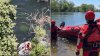 Rescatan a dos jóvenes desde el río Merced