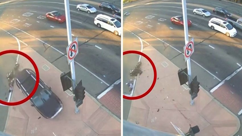 Video capta atropellamiento de moto