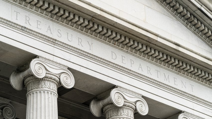 The U.S. Treasury Department building in Washington, D.C., U.S., on Friday, July 2, 2021. The Biden administration and global allies scored a major victory yesterday in their push for a more balanced international corporate tax system, but still face multiple significant obstacles to completing an ambitious plan that has been years in the making. Photographer: Joshua Roberts/Bloomberg via Getty Images