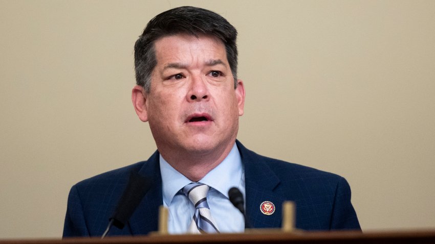 WASHINGTON, DC – JULY 28: Rep. TJ Cox, (D-CA), questions Gregory T. Monahan, Acting Chief U.S. Park Police National Park Police, during the House Natural Resources Committee hearing on Unanswered Questions About the US Park Police’s June 1 Attack on Peaceful Protesters at Lafayette Square on July 28, 2020 in Washington, DC. (Photo by Bill Clark-Pool/Getty Images)