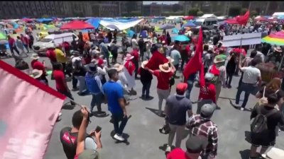 Maestros toman las calles para pedir mejoras laborales