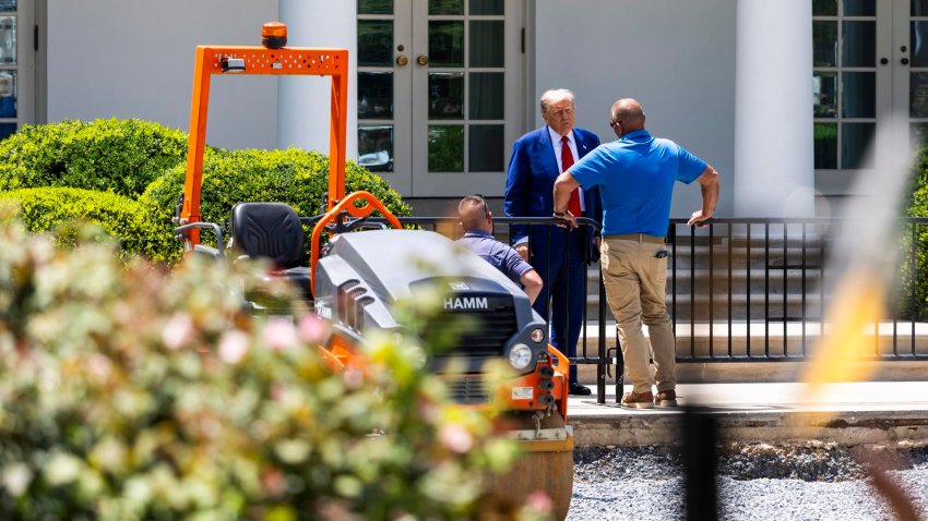 Trump ordena pavimentar el jardín de rosas de la Casa Blanca